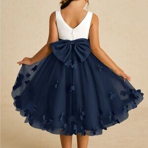 AZAZIE SPROUT
Dark Navy A-Line Bow Tulle Dress